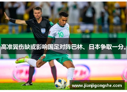 高准翼伤缺或影响国足对阵巴林、日本争取一分。